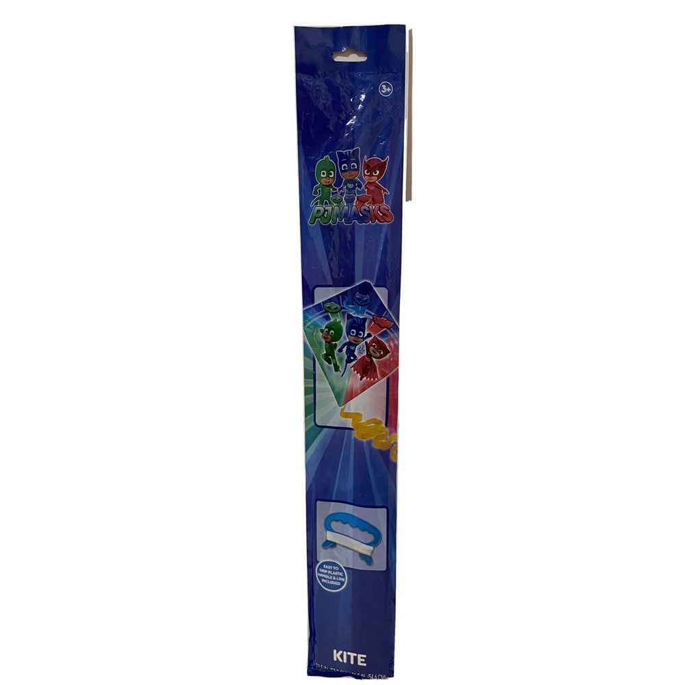 PJ Masks Kids Kite Catboy Gekko Owlette Blue Multi Outdoor Toy New